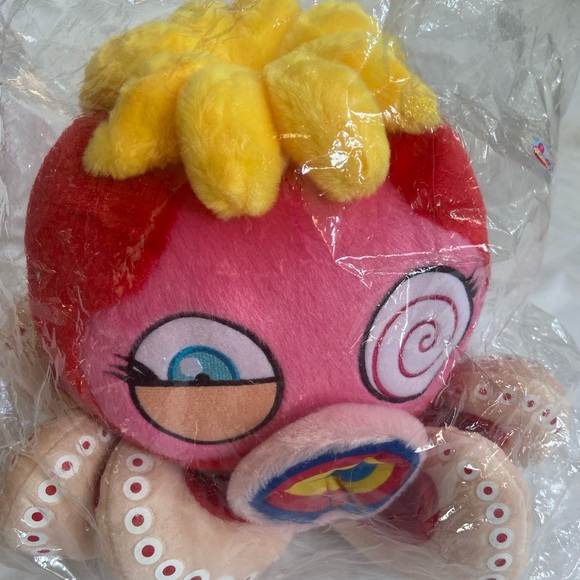 Takashi Murakami Red Octopus Mr Boiled Complexcon Large Plush - Picture 2 of 15